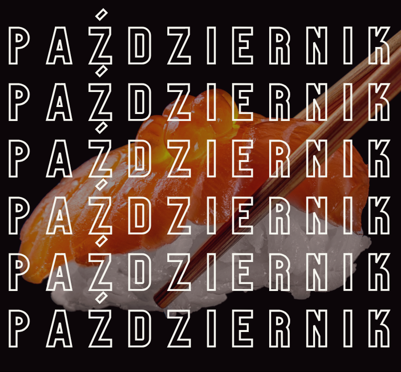 Jesienny zestaw sushi w październiku