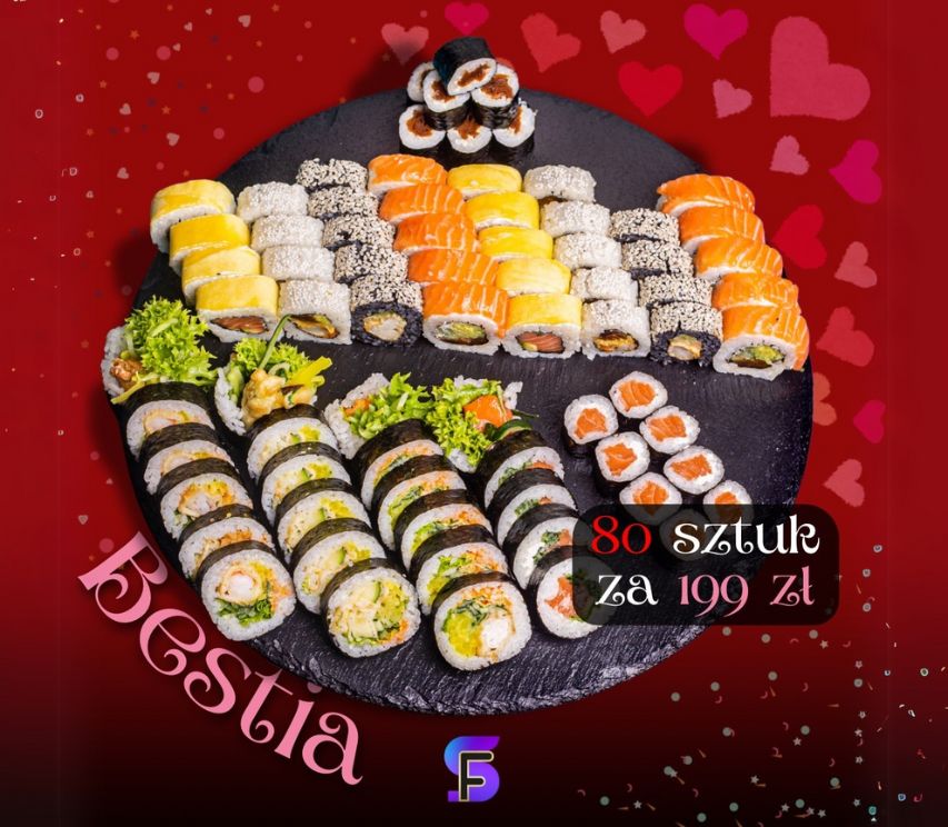 Zestaw walentynkowy Bestia - Sushi Friends