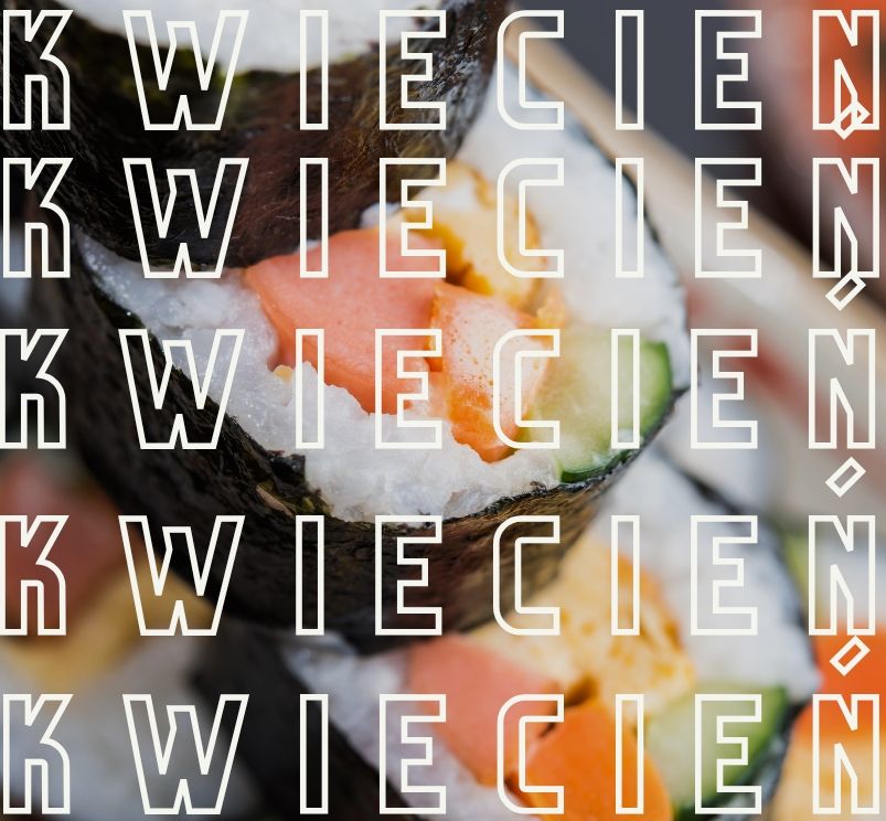 Kwietniowy zestaw sushi w lokalu w Krakowie
