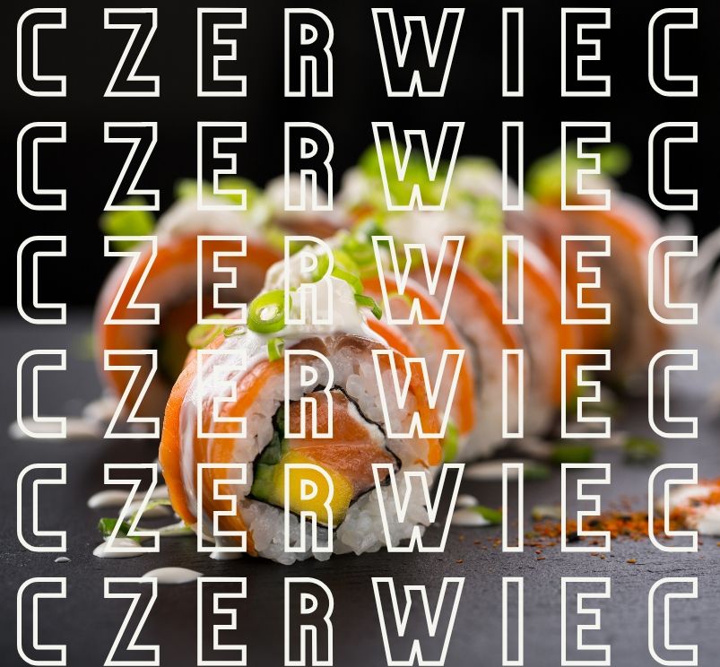 Zestaw sushi na miesiąc czerwiec